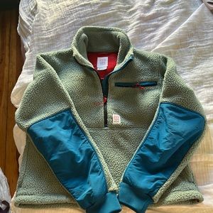 Topo designs fleece quarter zip